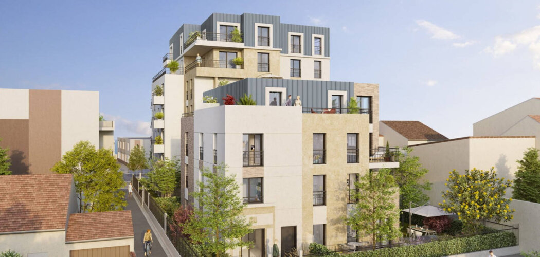 Programme immobilier neuf LE SAINT ROCH - Villejuif : appartements neufs studio–T4 proche du centre-ville et du métro PVC (94800) - Référence : 15750