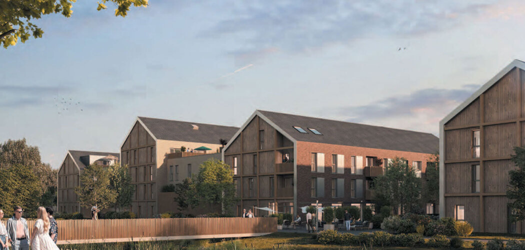 Programme immobilier neuf LE POINT DE CROIX - Villeneuve-d’Ascq : 17 logements neufs T2–T4 à 400 m du métro M2 et du Tramway (59491) - Référence : 10883