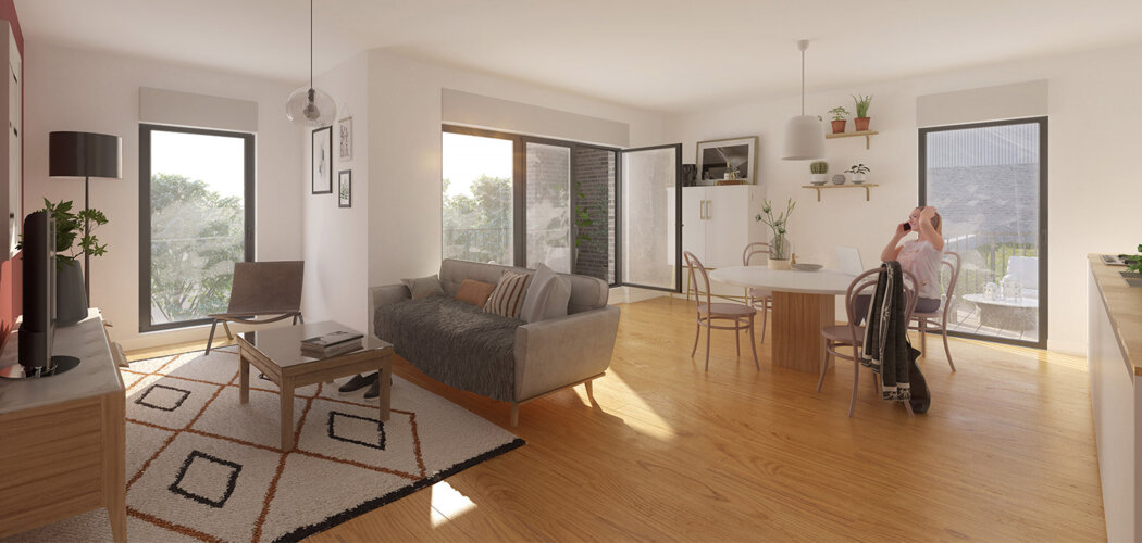 Programme immobilier neuf TWEED - Villeneuve-d’Ascq, quartier de la Maillerie à proximité du métro et du tram (59491) - Référence : 13495
