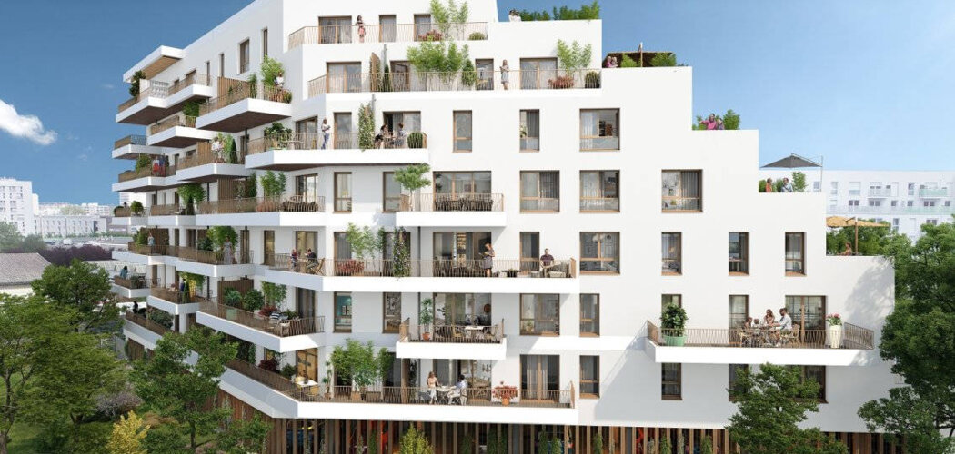 Programme immobilier neuf ILOT VERT - Villeneuve-la-Garenne  à deux pas du tram T1 et ligne 15 (92390) - Référence : 15341