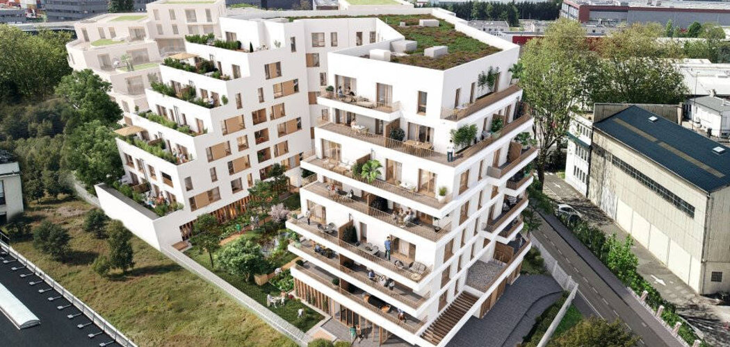 Programme immobilier neuf ILOT VERT - Villeneuve-la-Garenne  à deux pas du tram T1 et ligne 15 (92390) - Référence : 15341