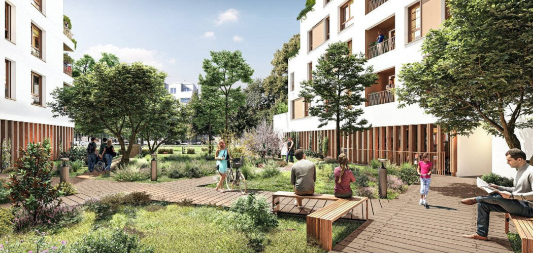 Programme immobilier neuf ILOT VERT - Villeneuve-la-Garenne  à deux pas du tram T1 et ligne 15 (92390) - Référence : 15341