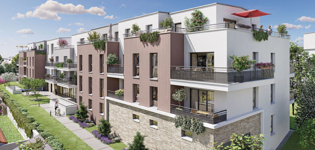 Programme immobilier neuf Le Clos des Berges - Villeneuve-la-Garenne résidence avec extérieurs proche Paris et RER D (92390) - Référence : 17713