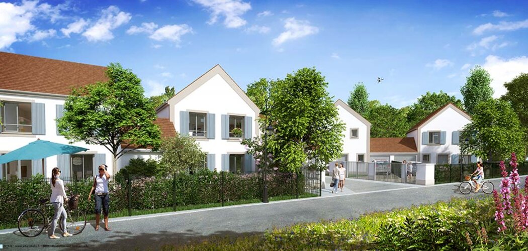 Programme immobilier neuf LES ALLÉES DE VILLENEUVE - Villeneuve-le-Comte : Maisons avec jardins et vue sur la nature proche de Disneyland et Val d’Europe (77174) - Référence : 1746