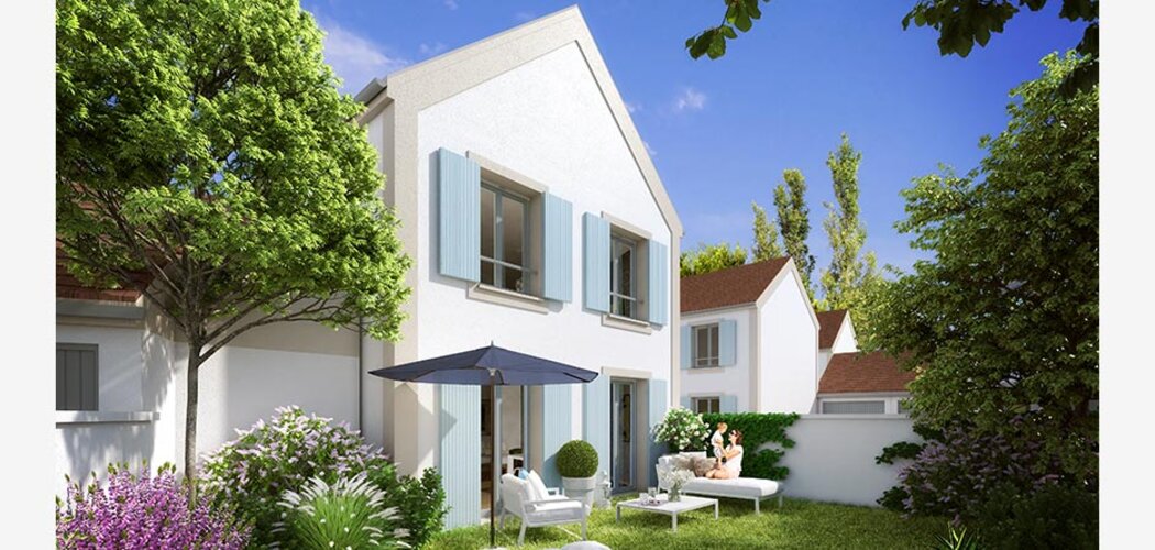 Programme immobilier neuf LES ALLÉES DE VILLENEUVE - Villeneuve-le-Comte : Maisons avec jardins et vue sur la nature proche de Disneyland et Val d’Europe (77174) - Référence : 1746