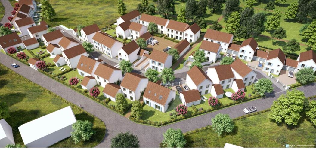 Programme immobilier neuf LES ALLÉES DE VILLENEUVE - Villeneuve-le-Comte : Maisons avec jardins et vue sur la nature proche de Disneyland et Val d’Europe (77174) - Référence : 1746