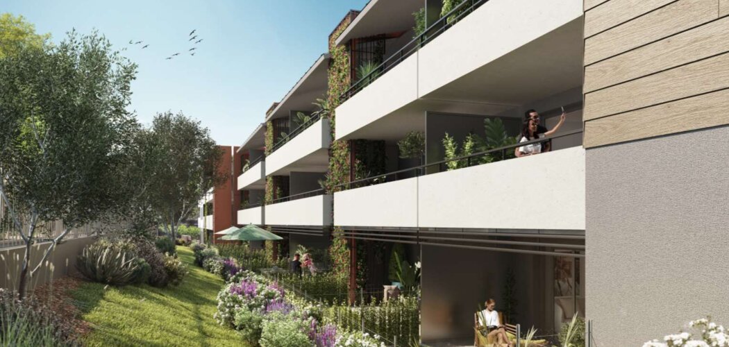 Programme immobilier neuf CALYPSEA - Villeneuve-Loubet : 56 appartements neufs à deux pas de la mer (06270) - Référence : 14352