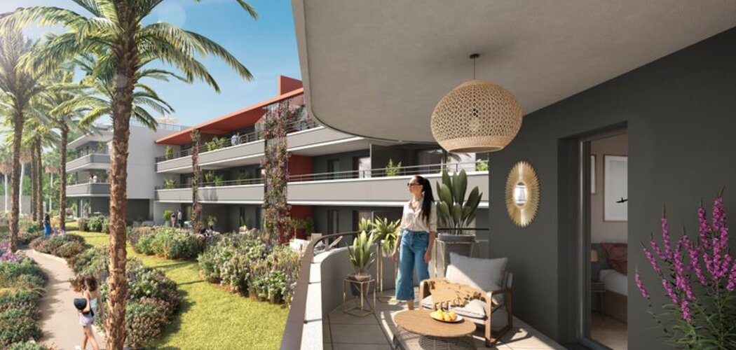 Programme immobilier neuf CALYPSEA - Villeneuve-Loubet : 56 appartements neufs à deux pas de la mer (06270) - Référence : 14352