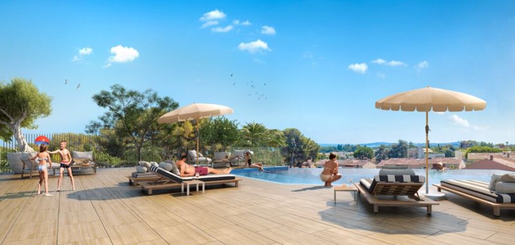 Programme immobilier neuf CALYPSEA - Villeneuve-Loubet : 56 appartements neufs à deux pas de la mer (06270) - Référence : 14352
