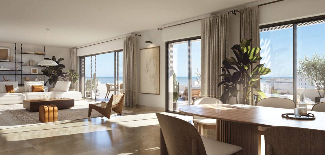 Programme immobilier neuf Sole Mare - Villeneuve-Loubet  à pied de la Plage de la Batterie (06270) - Référence : 14356