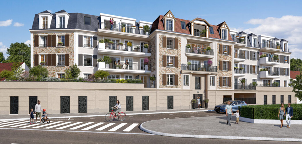 Programme immobilier neuf Villa Guynemer - Villeneuve-Saint-Georges : appartements neufs T2–T4 à 900m du RER D (94190) - Référence : 15732