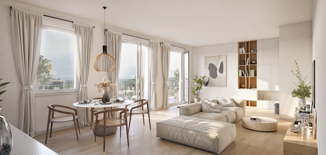 Programme immobilier neuf RÉSIDENCE DES COTEAUX - Villennes-sur-Seine : Appartements studio–T4 avec terrasses, parking sécurisé et proximité gare et Seine (78670) - Référence : 14738