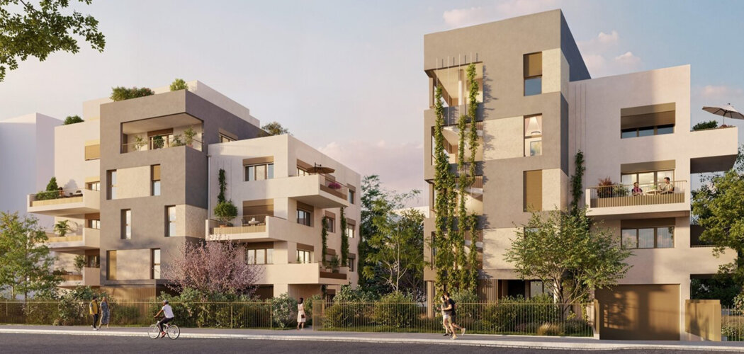 Programme immobilier neuf Néo - Villeurbanne appartements du 2 au 5 pièces proche métro A (69100) - Référence : 18492