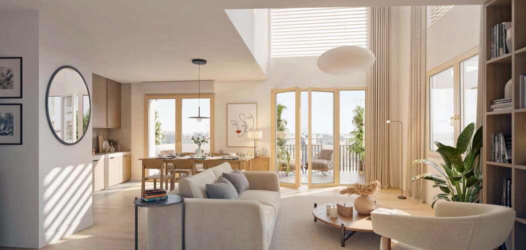 Programme immobilier neuf Vues Ciel - Villeurbanne : appartements et maisons neuves du studio au 5 pièces à 3 min du métro A (69100) - Référence : 15374