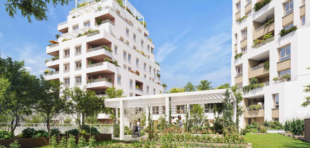 Programme immobilier neuf Vues Ciel - Villeurbanne : appartements et maisons neuves du studio au 5 pièces à 3 min du métro A (69100) - Référence : 15374
