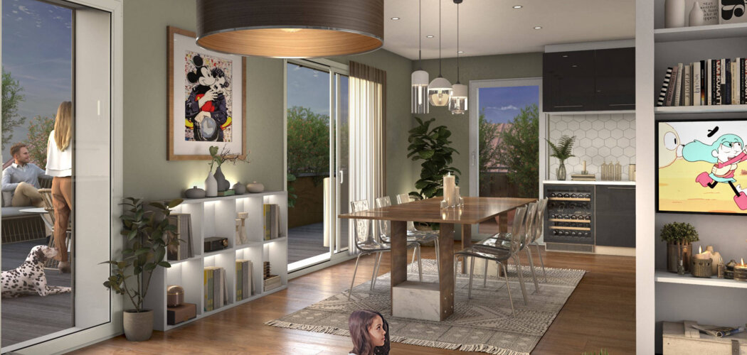 Programme immobilier neuf IRIS - Villeurbanne : appartements neufs du 2 au 5 pièces à 12 min du cœur de Lyon (69100) - Référence : 8421