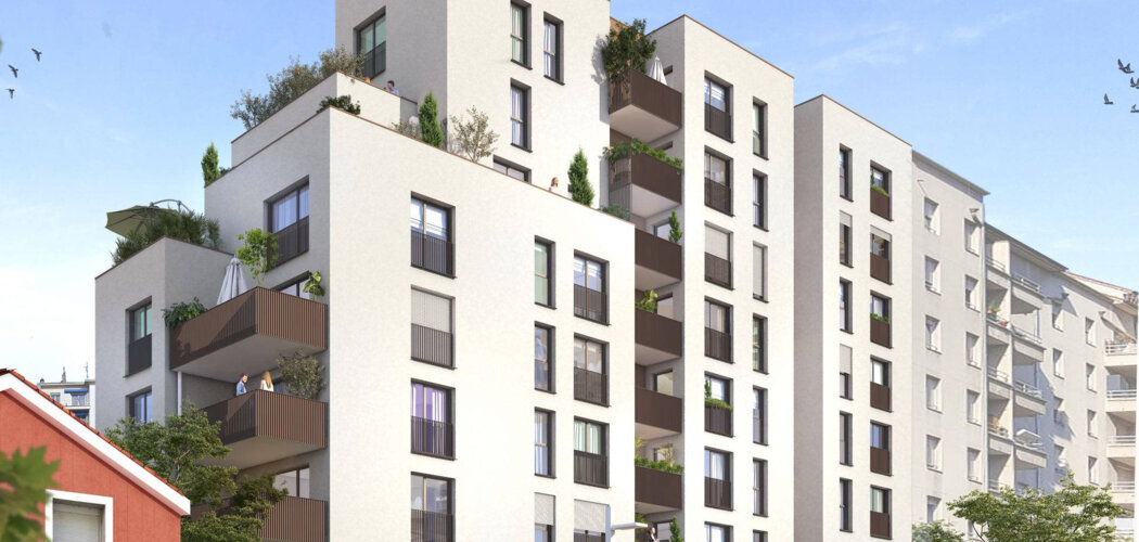 Programme immobilier neuf IRIS - Villeurbanne : appartements neufs du 2 au 5 pièces à 12 min du cœur de Lyon (69100) - Référence : 8421
