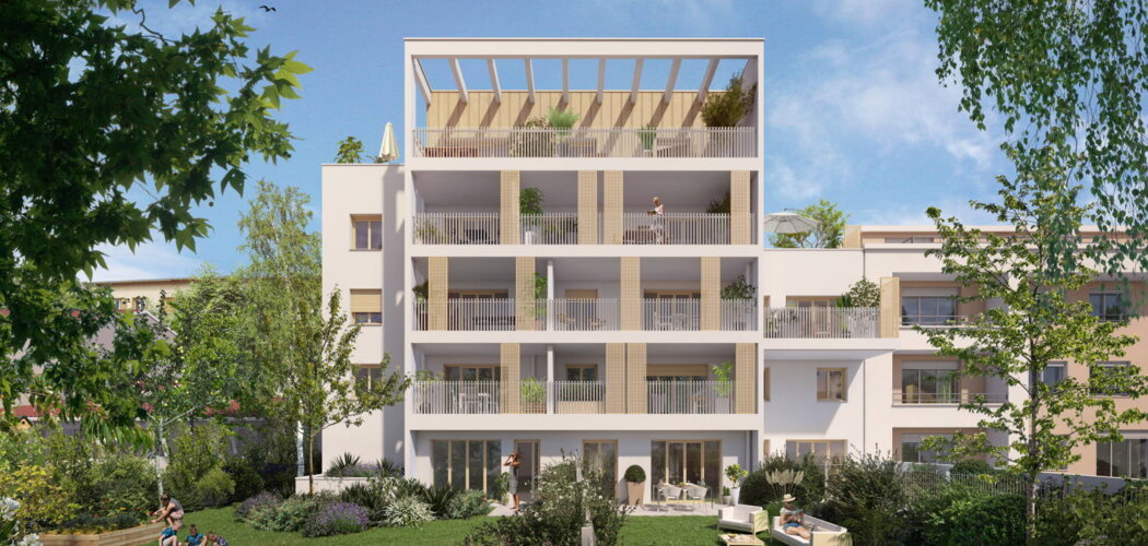 Programme immobilier neuf Tilia - Villeurbanne : Appartements studio–T4 avec terrasses, garage sécurisé et proximité Croix-Luizet (69100) - Référence : 17093