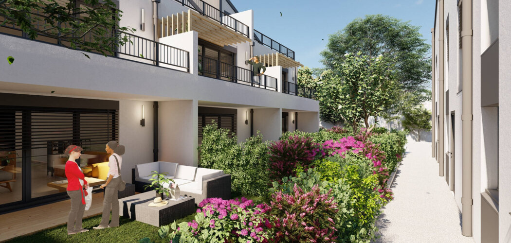 Programme immobilier neuf LES CONTEMPORAINES - Villeurbanne aux portes de Lyon par le métro A (69100) - Référence : 16051