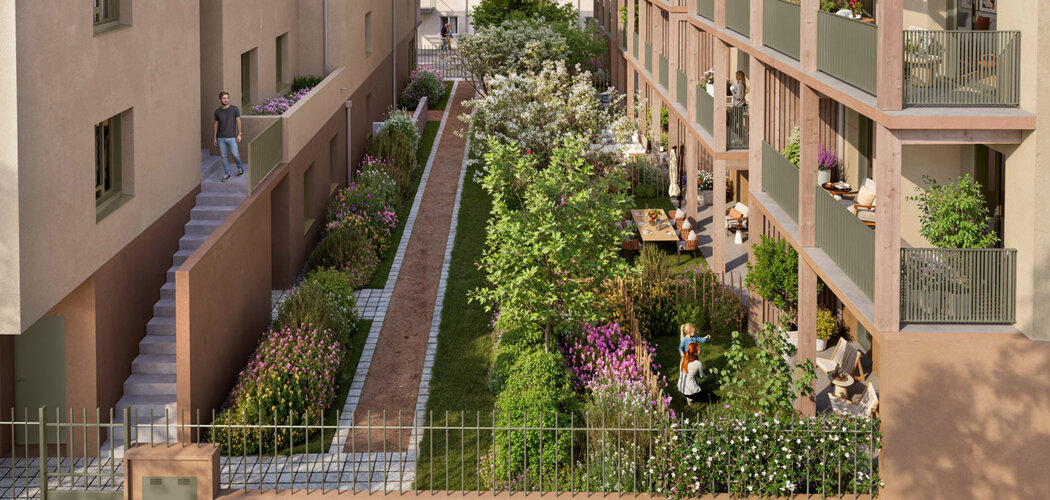 Programme immobilier neuf Néa - Villeurbanne proche métro A Cusset à 9 min à pied (69100) - Référence : 16057