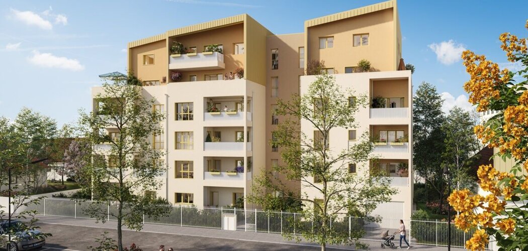 Programme immobilier neuf L'INTIMISTE - Villeurbanne quartier Flachet proche du métro A (69100) - Référence : 18277