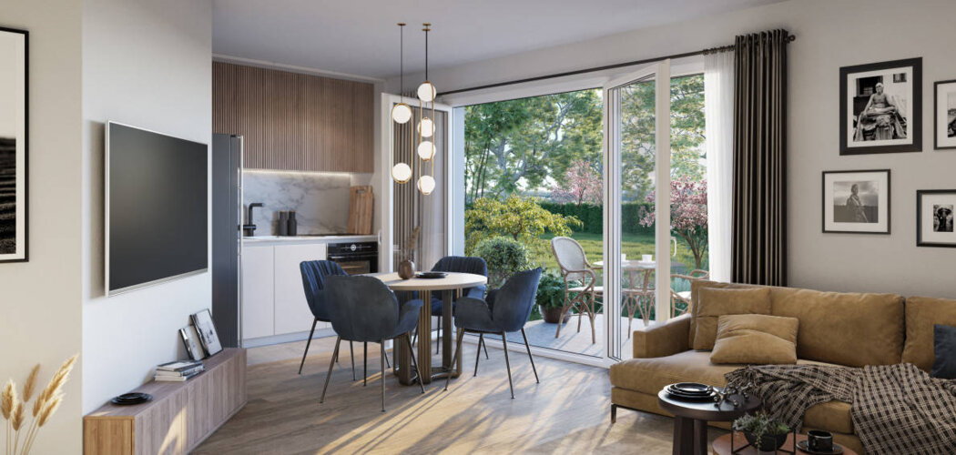 Programme immobilier neuf Harmonia - Villiers-le-Bel : Appartements studio–T4 avec balcons, terrasses et sécurité renforcée proche du RER D (95400) - Référence : 12180
