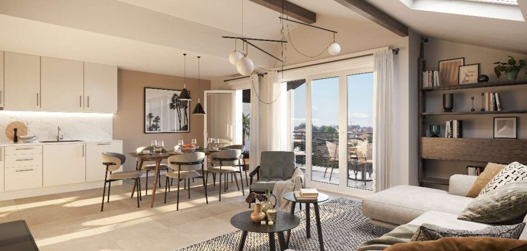 Programme immobilier neuf PRECOSY - Villy-le-Pelloux : appartements neufs à 15 min d’Annecy, confort montagne et terrasses (74350) - Référence : 15698