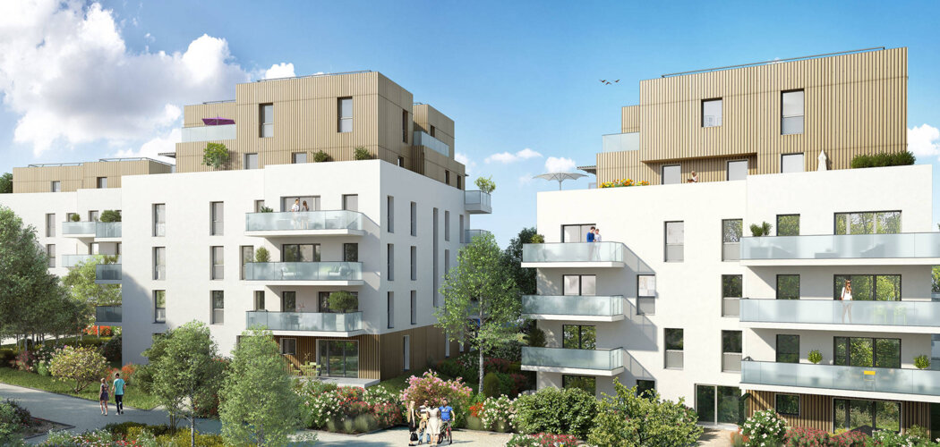 Programme immobilier neuf Origami - Viry : Appartements T2–T5 avec balcons, terrasses et vues montagne proche de la frontière (74580) - Référence : 5992