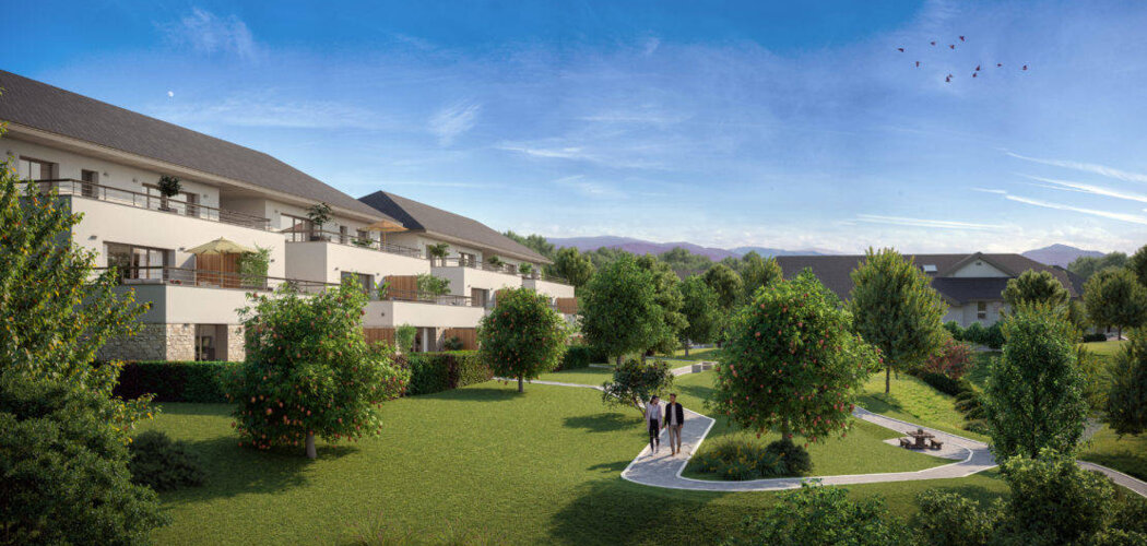 Programme immobilier neuf L'Uni'vert - Viuz-la-Chiésaz : Appartements T2–T4 avec balcons, terrasses et garages à 400 m du cœur de village (74540) - Référence : 5634