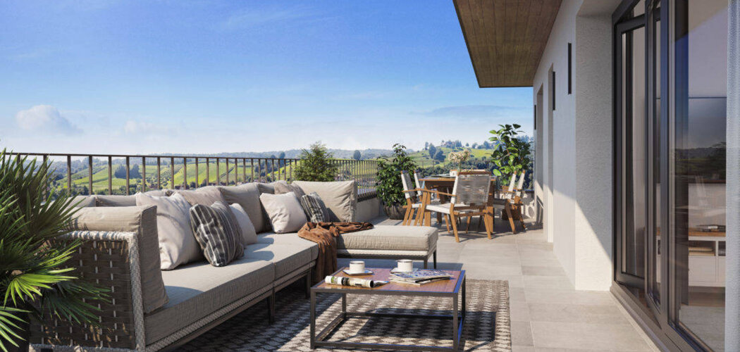 Programme immobilier neuf L'Uni'vert - Viuz-la-Chiésaz : Appartements T2–T4 avec balcons, terrasses et garages à 400 m du cœur de village (74540) - Référence : 5634
