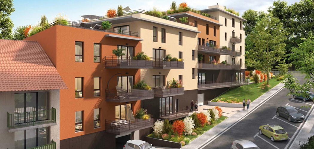 Programme immobilier neuf RESIDENCE LE KARAT - Voiron, résidence centrale proche gare et commerces (38500) - Référence : 17690