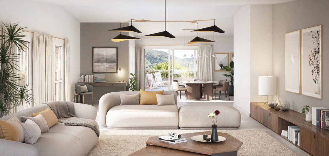 Programme immobilier neuf PARC EDENIA - Voiron : résidence verdoyante du 2 au 5 pièces en secteur Maubec (38500) - Référence : 10949