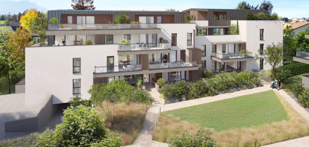 Programme immobilier neuf PARC EDENIA - Voiron : résidence verdoyante du 2 au 5 pièces en secteur Maubec (38500) - Référence : 10949