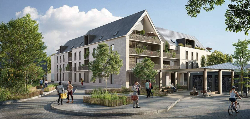 Programme immobilier neuf CARRE DES HALLES - Vouvray cadre agréable en cœur de ville (37210) - Référence : 15354