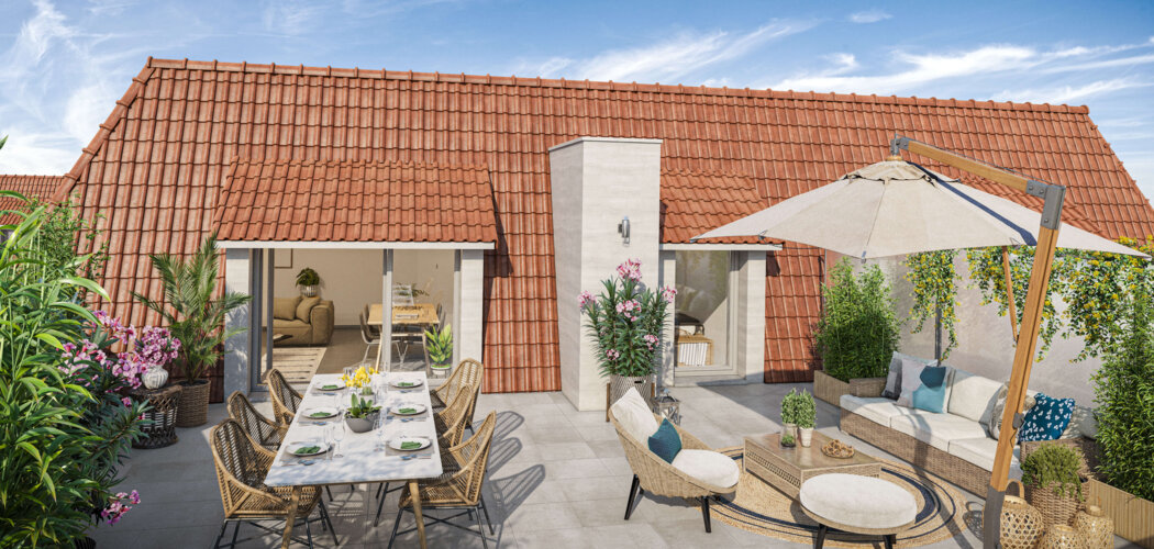 Programme immobilier neuf Villa Obert - Wambrechies : appartements neufs du 2 au 4 pièces à 15 min de l'hypercentre de Lille (59118) - Référence : 15770