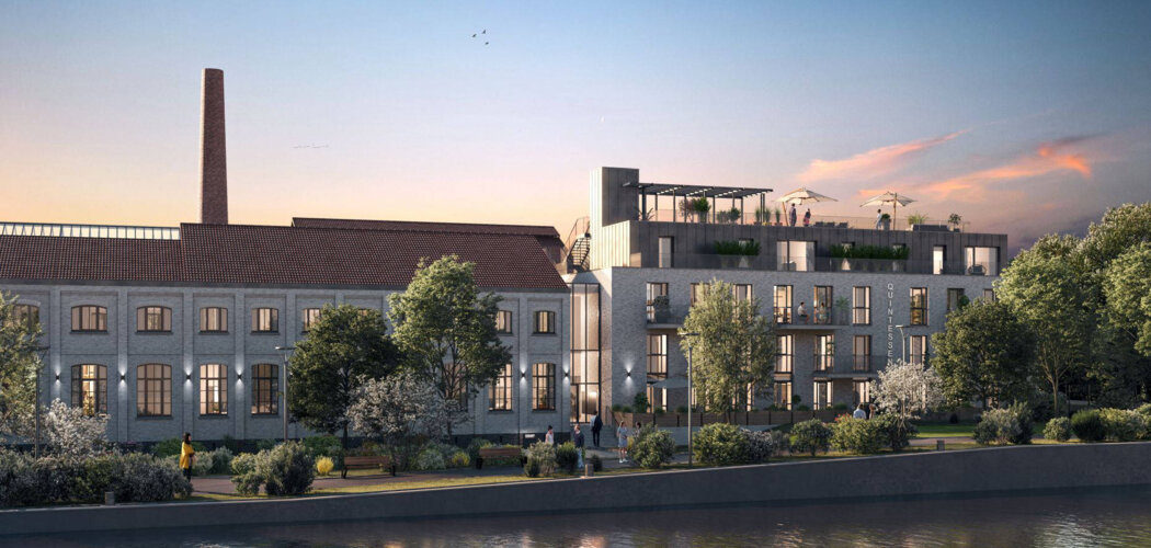 Programme immobilier neuf Quintessence - Wambrechies : Appartements T2–T4 avec rooftop, co-working et bibliothèque au bord de la Deûle (59118) - Référence : 14419