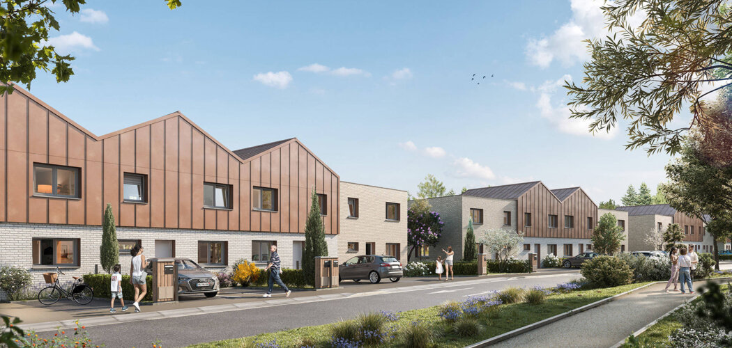 Programme immobilier neuf Clos Cérès - Wambrechies : maisons et appartements neufs en quartier résidentiel proche de Lille (59118) - Référence : 14916