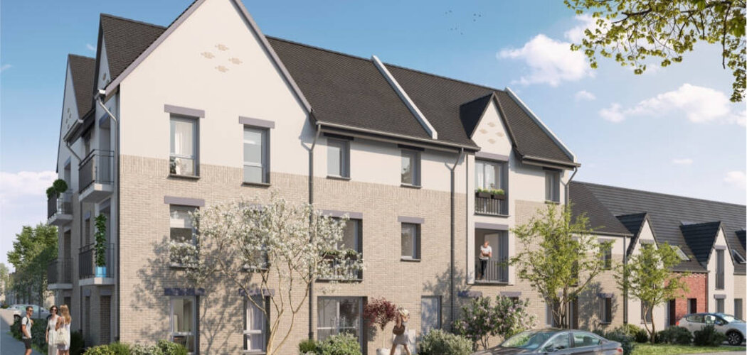 Programme immobilier neuf LES JARDINS DE ST CLEMENT - Wasquehal : Appartements studio–T4 et maisons T4–T5 avec terrasses, jardins privatifs et proximité commodités (59290) - Référence : 14794