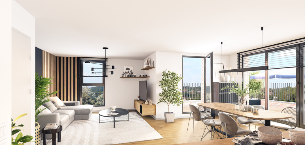 Programme immobilier neuf ECLAT DE VERT - Wattignies : appartements neufs du studio au 4 pièces en quartier résidentiel (59139) - Référence : 14935