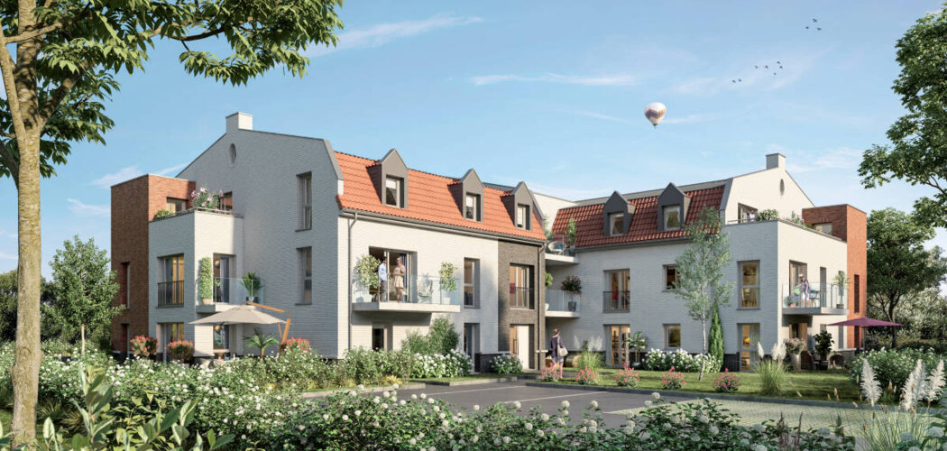 Programme immobilier neuf L'ÉCRIN DE LA MARQUE - Willems : Appartements T2–T4 avec jardins privatifs, parking et proximité cœur de ville (59780) - Référence : 11313