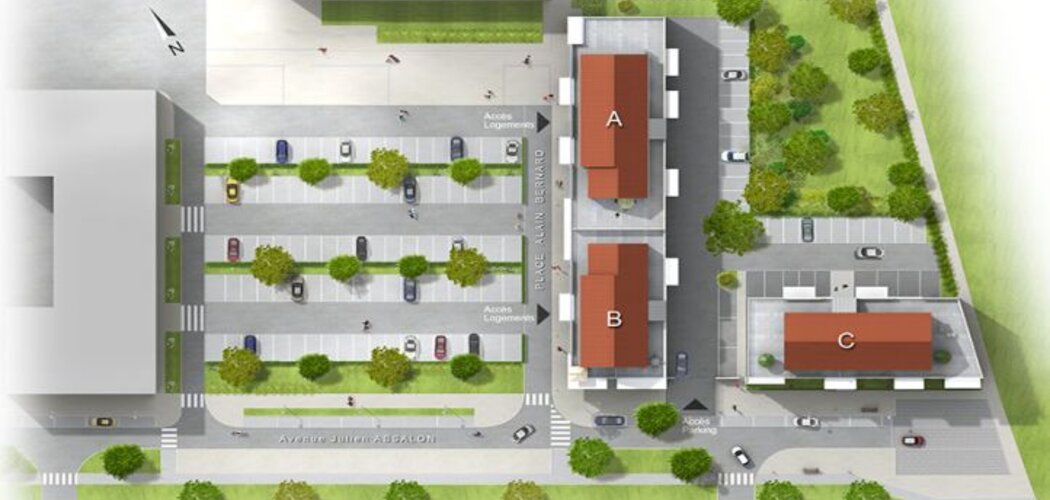 Programme immobilier neuf  - Yutz : Appartements T2–T5 avec terrasses, balcons et parking sécurisé (57110) - Référence : 16