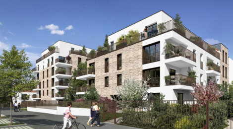 Programme immobilier neuf Les Allées de la Chesnaie - Achères : appartements neufs T2–T5 proche du centre-ville et des RER A et Transilien L (78260) - Référence : 15788