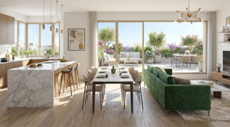 Programme immobilier neuf Les Portes de Seine - Asnières-sur-Seine appartements neufs à 7 min des Grésillons (92600) - Référence : 17264