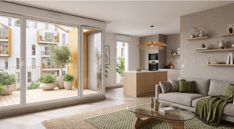Programme immobilier neuf DESIGN - Evry-Courcouronnes : appartements neufs du 2 au 5 pièces proche centre commercial (91000) - Référence : 14861