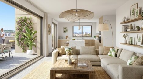 Programme immobilier neuf Lumière et Jardins - Lyon 8e à vélo du parc de Parilly (69008) - Référence : 11355