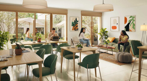 Programme immobilier neuf My Work Bordeaux Mérignac - Mérignac logements étudiants à 9 min de l’INSPÉ (33700) - Référence : 18484