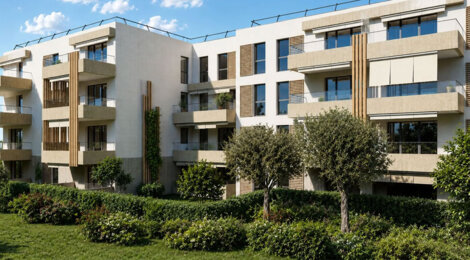 Programme immobilier neuf Les Perles - Saint-Laurent-du-Var appartements lumineux avec aperçu mer (06700) - Référence : 17835