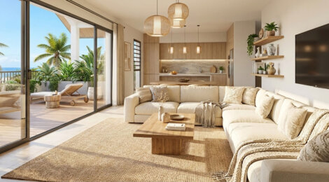 Programme immobilier neuf Le Bonaparte - Saint-Leu : appartements neufs du 2 au 4 pièces en hyper centre proche des plages (97436) - Référence : 12015