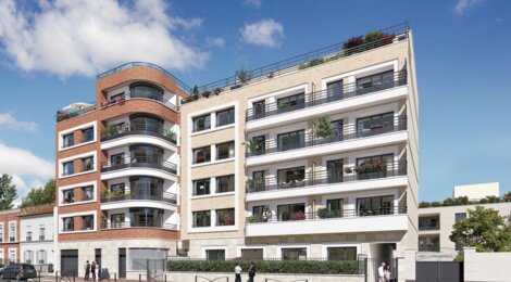 Programme immobilier neuf MERIDIEN - Saint-Ouen proche des métros 13 et 14 (93400) - Référence : 18205