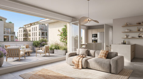 Programme immobilier neuf O'Village - Vaulx-en-Velin : appartements neufs du 2 au 4 pièces en quartier Village (69120) - Référence : 14887